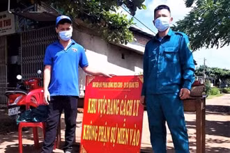  Phong tỏa 1 khu vực ở xã Quảng Tiến, huyện Cư M’gar, tỉnh Đắk Lắk để phòng, chống dịch Covid-19.