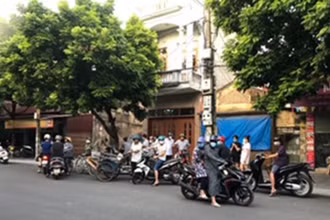 Hiện trường nơi nạn nhân bị đâm trọng thương dẫn đến tử vong.