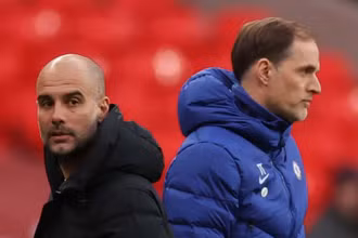 Những lần đối đầu trước, Guardiola thắng 4, Tuchel thắng 3. (Ảnh: Getty Images)  