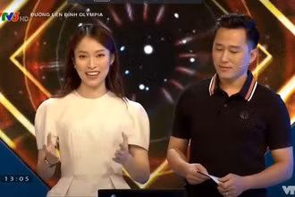 MC Khánh Vy và MC Ngọc Huy sẽ đồng hành cùng Đường lên đỉnh Olympia năm thứ 22. (Ảnh: VTV)