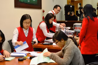 Một phiên đấu giá cổ phần tại Sở GDCK Hà Nội. (Ảnh minh họa)
