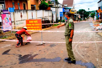 Đắk Mil đã phong tỏa toàn bộ các khu vực phát hiện ca bệnh.