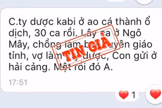 Thông tin giả lan truyền.