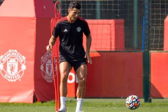 Ronaldo đã sẵn sàng ra mắt Premier League 1 lần nữa. (Ảnh: Manchester United)