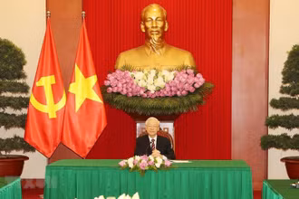 Tổng Bí thư Nguyễn Phú Trọng. (Ảnh: Trí Dũng/TTXVN)