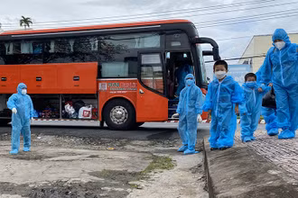 Đón công dân từ TP Hồ Chí Minh về tỉnh đợt ba, ngày 27/9.