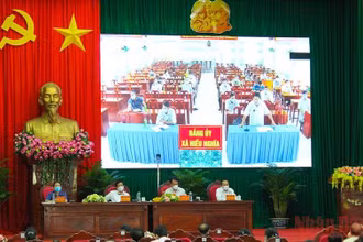 Quang cảnh Hội nghị trực tuyến, ngày 3/9. (Ảnh: Bá Dũng)