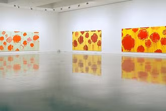 Series tranh "A Scattering of Blossoms" của Cy Twombly. (Ảnh: Gagosian)
