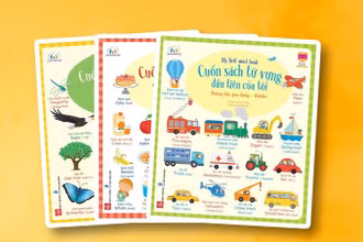 Bộ “Cuốn sách từ vựng đầu tiên của tôi”. (Ảnh: Đinh Tị Books)