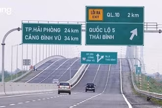 Đường cao tốc Hà Nội - Hải Phòng.