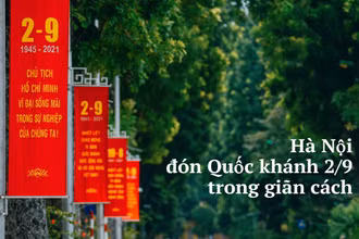 Hà Nội đón Quốc khánh 2/9 trong giãn cách