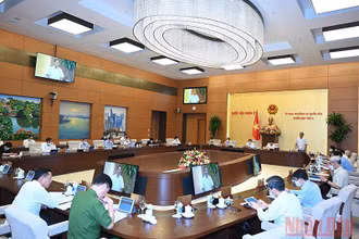 Quang cảnh phiên họp. (Ảnh: Duy Linh)