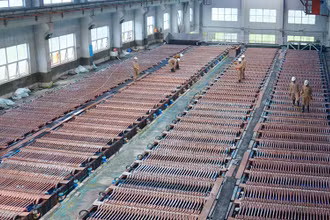Dây chuyền luyện đồng Cathode.