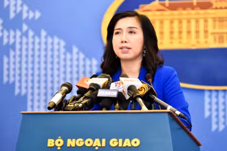 Người phát ngôn Bộ Ngoại giao Lê Thị Thu Hằng. (Ảnh: Bộ Ngoại giao)