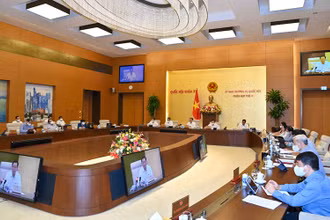 Quang cảnh phiên họp. (Ảnh: Duy Linh)
