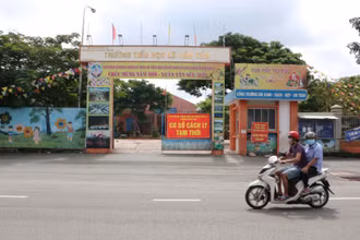 Trường tiểu học Lê Văn Tám ở phường Quang Vinh, TP Biên Hòa, tỉnh Đồng Nai được trưng dụng làm khu cách ly y tế.