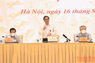 Thủ tướng Phạm Minh Chính phát biểu tại hội nghị.