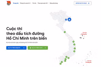 Giao diện khởi động của website http://doantaukhongso.vn/.