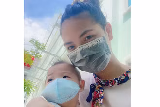 Gia đình chị Mai Thị Thu đã vững vàng vượt qua Covid-19. 