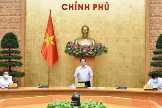Thủ tướng Phạm Minh Chính phát biểu tại cuộc họp.