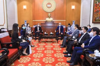 Quang cảnh buổi tiếp.