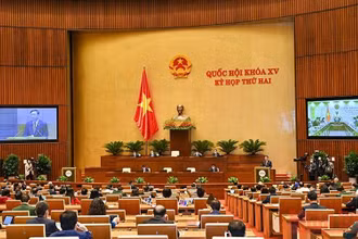 Quang cảnh phiên làm việc ngày 20/10 của Quốc hội