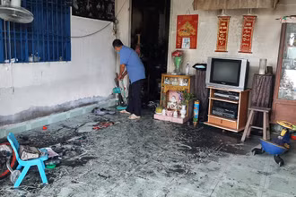 Ngôi nhà bị cháy làm 2 người chết, 2 người bị thương.