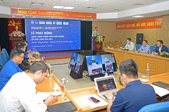 Lễ phát động Hành trình Thanh niên khởi nghiệp đổi mới sáng tạo năm 2021 được triển khai theo hình thức trực tiếp kết hợp trực tuyến.