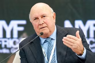 Cựu Tổng thống Nam Phi FW de Klerk. (Nguồn: AFP/TTXVN)