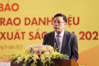 Ông Nguyễn Hồng Sơn – Trưởng Ban Tuyên giáo Trung ương Hội Nông dân Việt Nam phát biểu tại họp báo công bố Lễ tôn vinh và trao danh hiệu "Nông dân Việt Nam xuất sắc 2021" và chuỗi sự kiện thuộc Chương trình Tự hào Nông dân Việt Nam 2021.