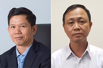 Hai bị can: Hồ Đắc Hiếu (trái) và Hà Văn Thuận. (Ảnh: Bộ Công an)