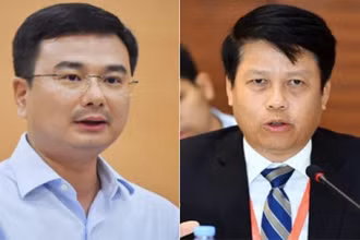 Ông Phạm Thanh Hà (bên trái) và ông Phạm Tiến Dũng (bên phải).