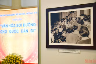 Tư tưởng, đạo đức, phong cách Hồ Chí Minh cũng là một nét văn hóa của một con người Việt Nam điển hình. (Ảnh: Minh Duy)