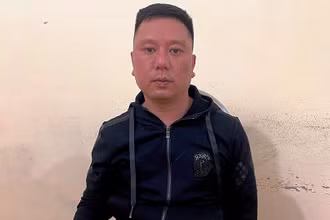 Đối tượng Nguyễn Văn Anh tại cơ quan công an.