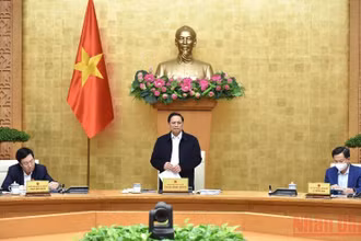 Thủ tướng Phạm Minh Chính chủ trì cuộc họp.