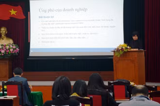 Hội nghị phổ biến thông tin về phòng vệ thương mại cho các cơ quan báo chí.