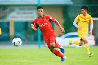Hồ Thanh Minh trong màu áo U22 Việt Nam.