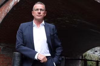 Ralf Rangnick, HLV tạm quyền của MU trong 6 tháng cuối mùa giải. (Ảnh: The Times)
