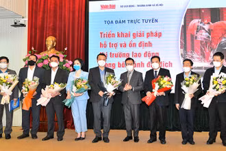 Tọa đàm trực tuyến về giải pháp hỗ trợ, ổn định thị trường lao động trong bối cảnh đại dịch