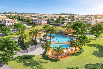 Phân khu Ocean Residence với các sản phẩm nhà phố biển, tích hợp mô hình semi - compound trong lòng siêu đô thị biển.