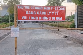 Toàn bộ khu vực phát hiện 53 ca F0 tại xã Đông Mỹ (thành phố Thái Bình) đang được kiểm soát chặt.
