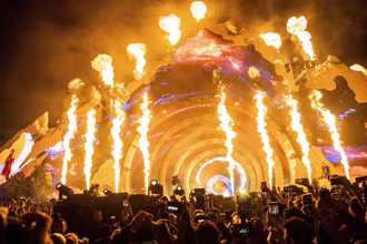 Lễ hội âm nhạc Astroworld trong đêm khai mạc, ngày 5/11. (Ảnh: AP)