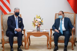 Thủ tướng Nguyễn Xuân Phúc tiếp xã giao Cố vấn An ninh quốc gia Hoa Kỳ Robert O’Brien.