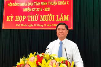 Đồng chí Trần Quốc Nam được bầu giữ chức Chủ tịch UBND tỉnh Ninh Thuận, nhiệm kỳ 2016-2021.