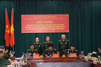 Lực lượng BĐBP ba tỉnh Điện Biên, Lai Châu, Lào Cai ký kết kế hoạch phối hợp đấu tranh phòng, chống tội phạm ma túy, tội phạm mua bán người. 