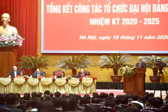 Tổng Bí thư, Chủ tịch nước Nguyễn Phú Trọng phát biểu tại Hội nghị. Ảnh: DUY LINH.