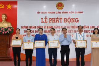 Tặng Bằng khen cho các tập thể.