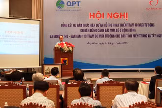 Hội nghị tổng kết 5 năm thực hiện dự án “Hỗ trợ lắp đặt Trạm đo mưa chuyên dùng, cảnh báo sớm mưa lũ ở cộng đồng”.