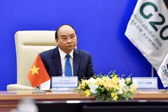 Thủ tướng Nguyễn Xuân Phúc tham dự Hội nghị cấp cao G20. (Ảnh: TRẦN HẢI)