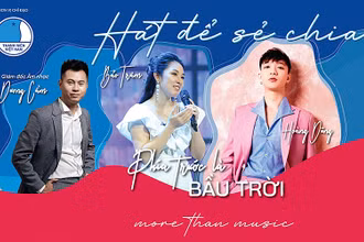 Các nghệ sĩ trẻ tham gia Chương trình “Sing for life, Sing for love - Hát để sẻ chia”.